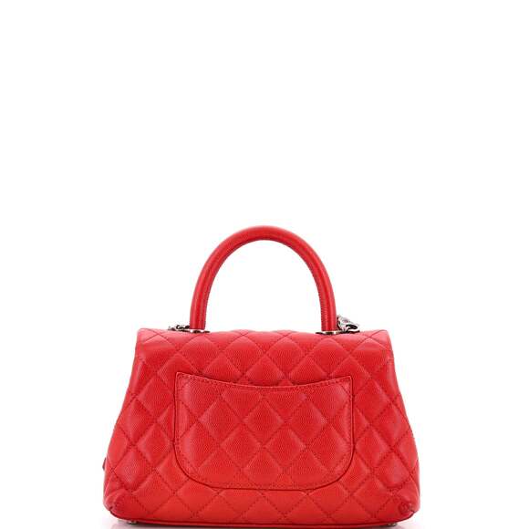 Chanel Coco Top Handle Bag Quilted #238233C49B - Picture 3 of 7
